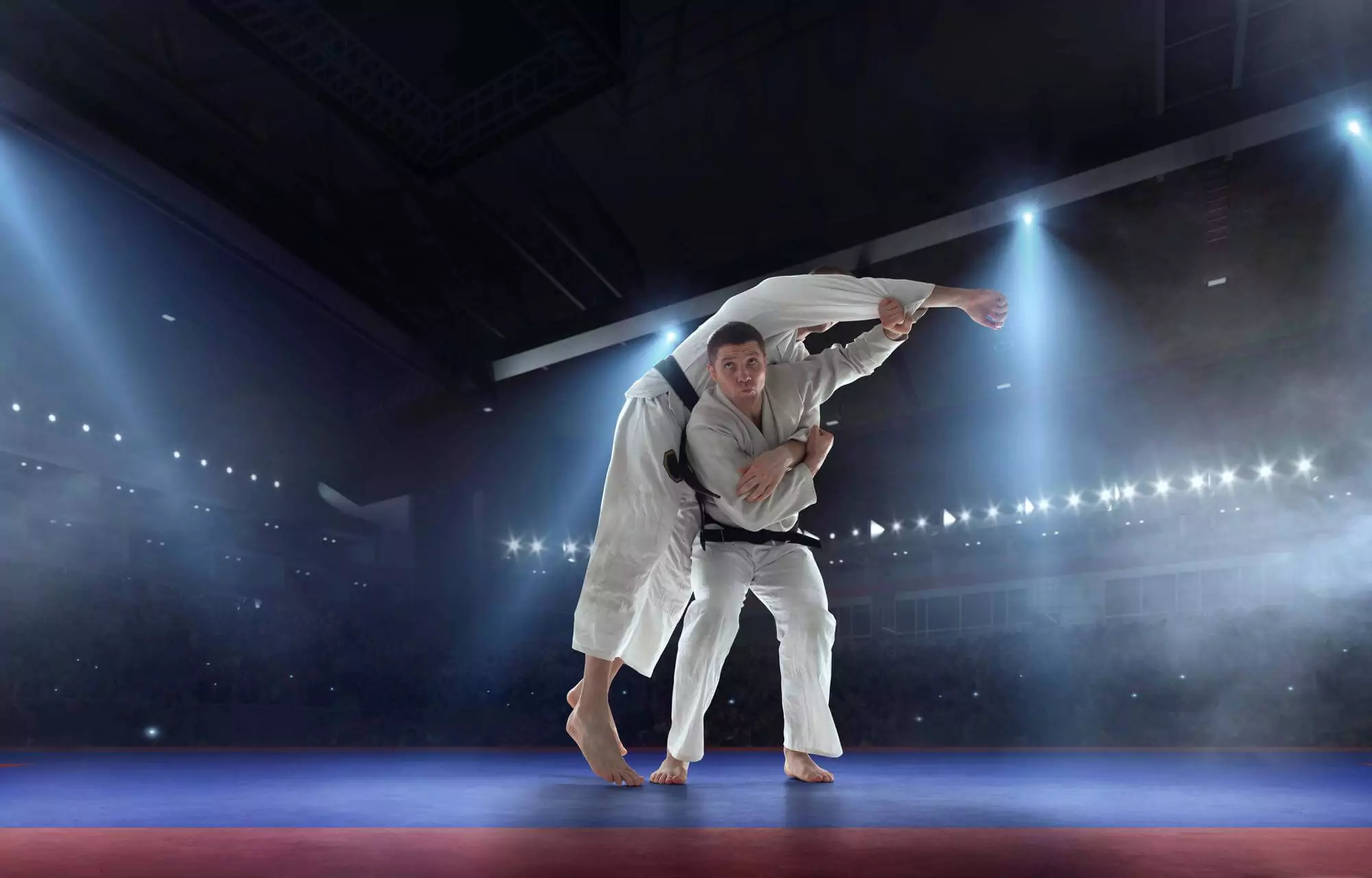 Exercises of judokas